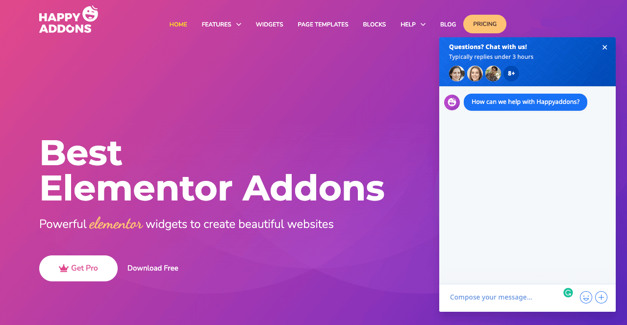 Erfolgsgeschichte: Die unglaubliche Reise von Sam Van Offeren mit HappyAddons 3 Message HappyAddons for Any Support