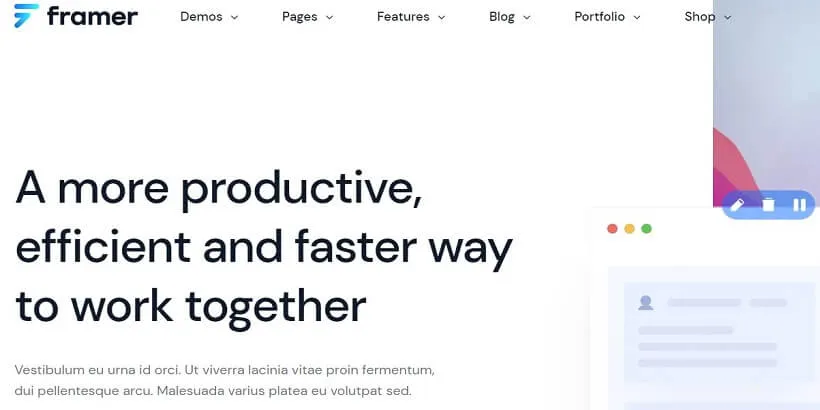 Tema WordPress Saas Premium Framer-Terbaik