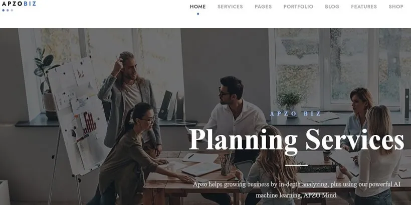 Apzo-Terbaik-Premium-Saas-WordPress-Tema