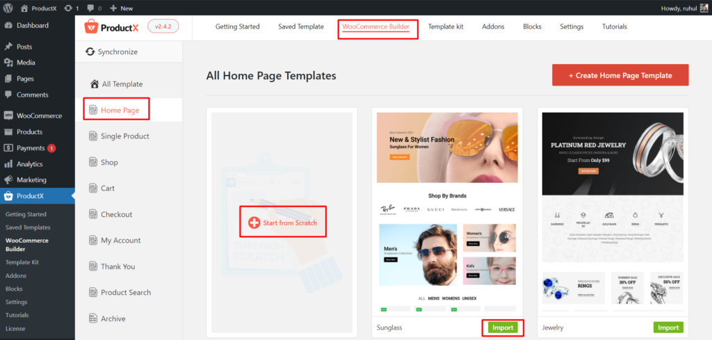 如何显示和自定义 WooCommerce 在售产品 4 Home Page Template