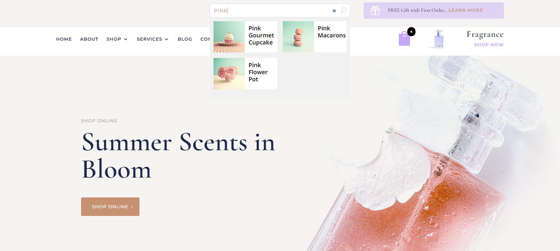 Pencarian Ajax Produk Diperpanjang Divi WooCommerce