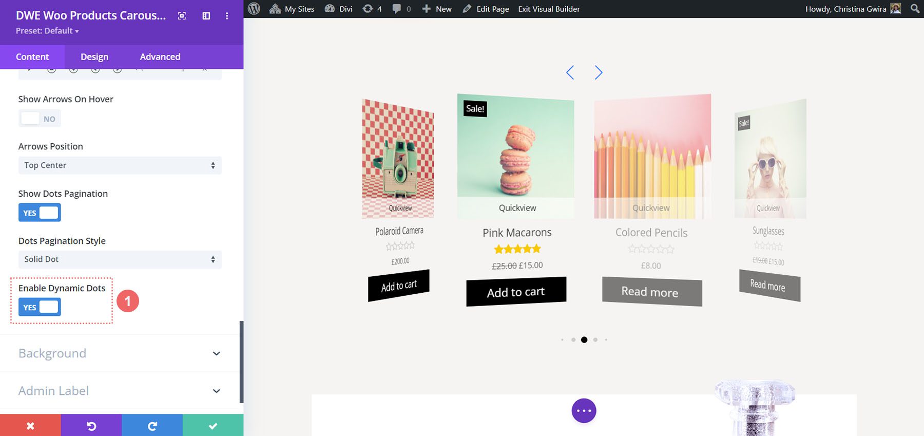 Produk Diperpanjang Divi WooCommerce