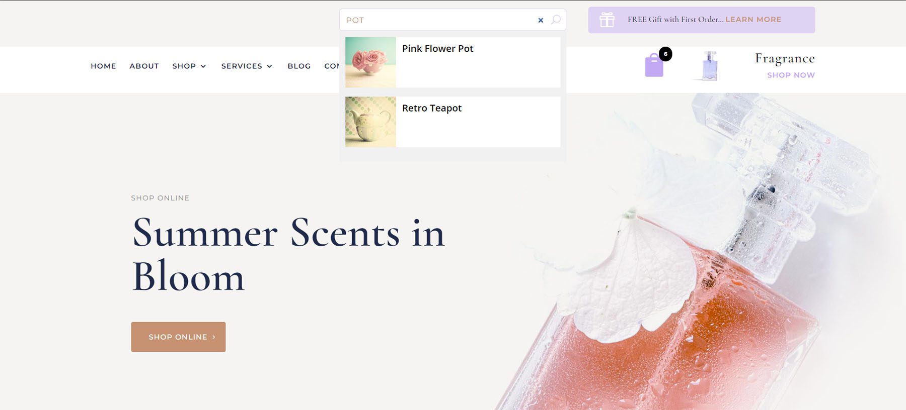 Pencarian Ajax Produk Diperpanjang Divi WooCommerce