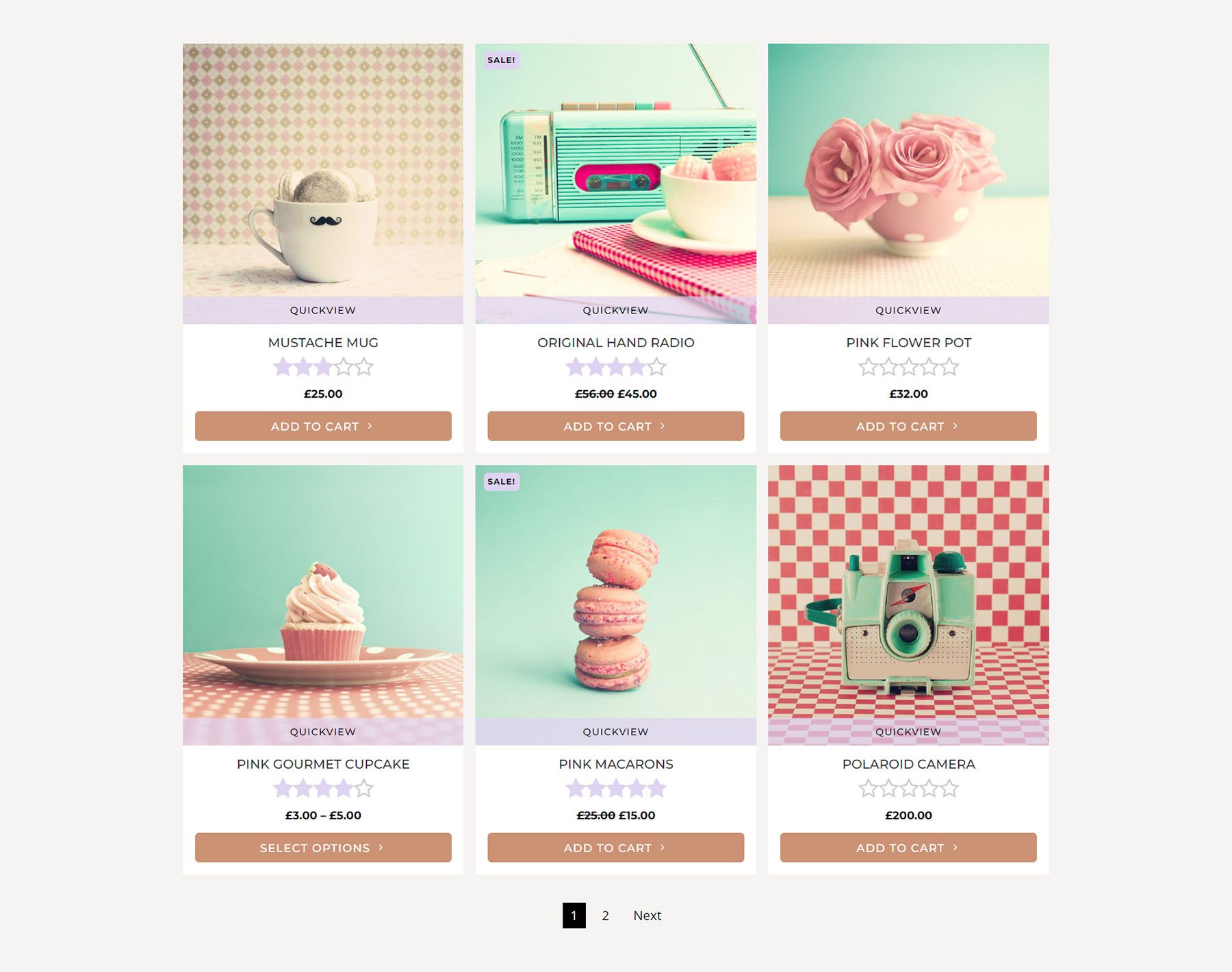 Produk Diperpanjang Divi WooCommerce