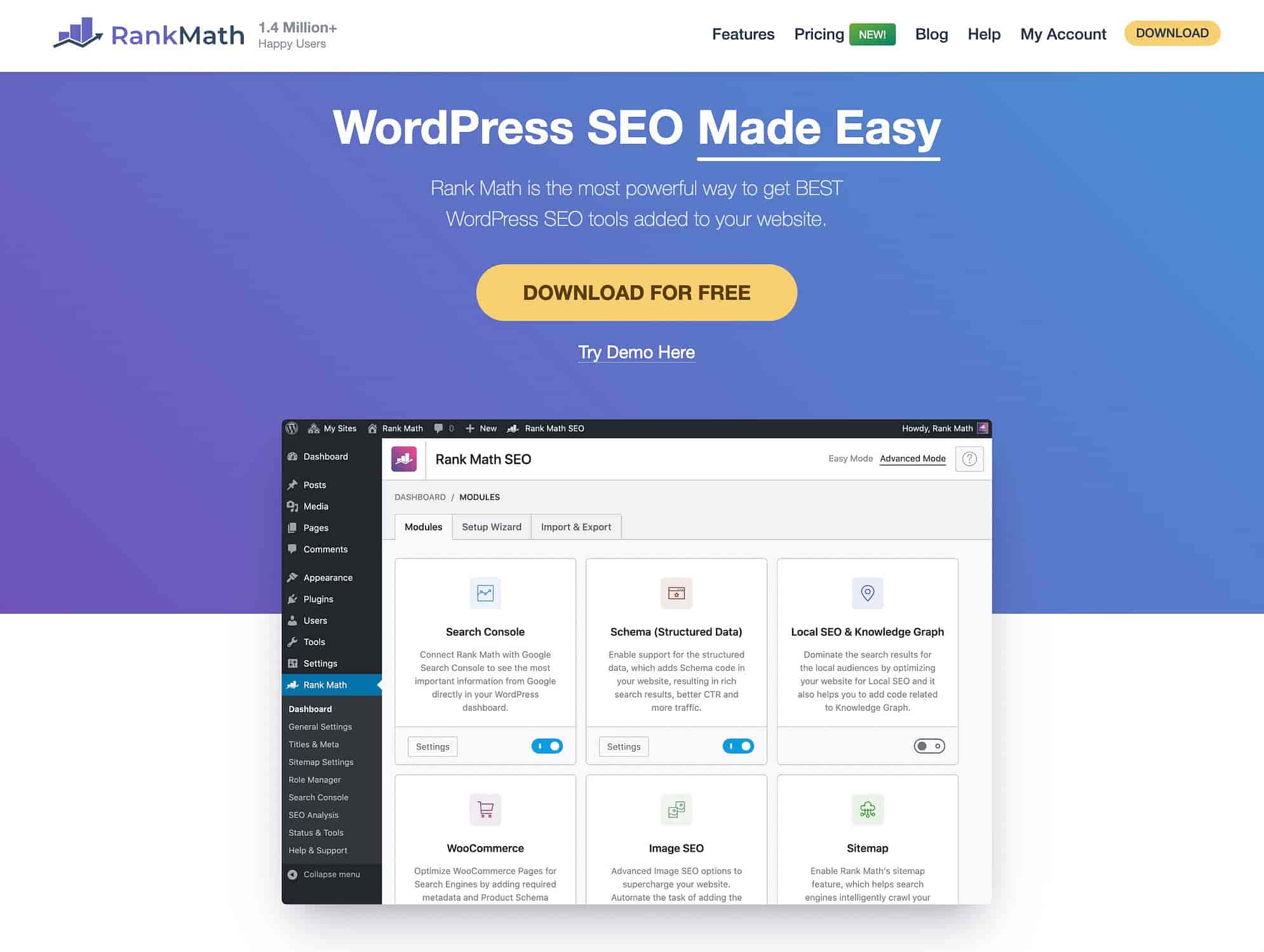 Posiziona il plugin SEO per la matematica