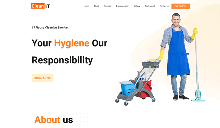 10+ Tema WordPress Perusahaan Pembersih Terbaik 2022 1 cleaning company WordPress themes