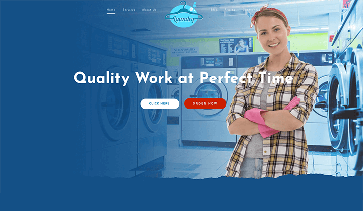 10+ Tema WordPress Perusahaan Pembersih Terbaik 2022 2 cleaning and laundry service WordPress themes