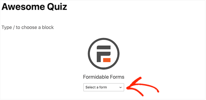 Ajouter un quiz à votre site WordPress