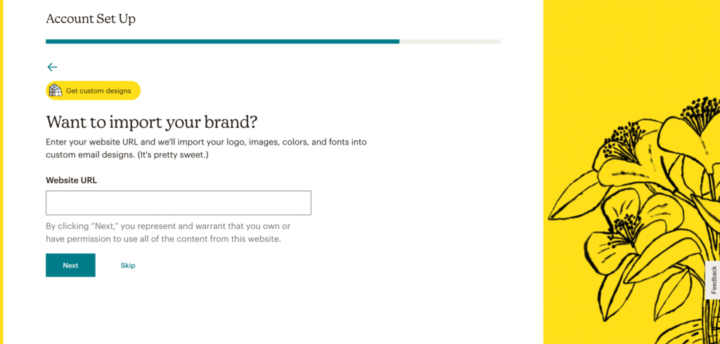 Mailchimp นำเข้าแบรนด์