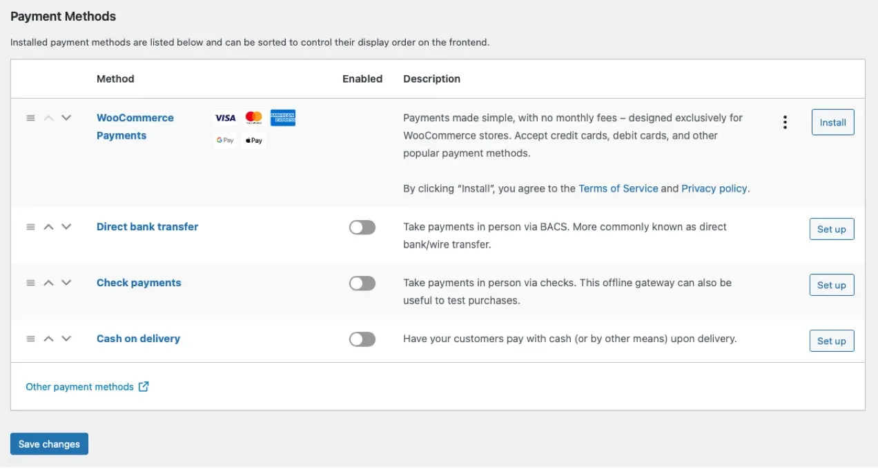วิธีการชำระเงินในร้านค้า WooCommerce