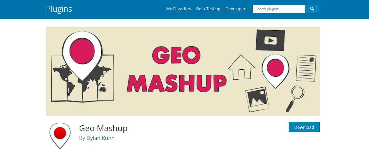 Geo Mashup - Plugin Google maps WordPress