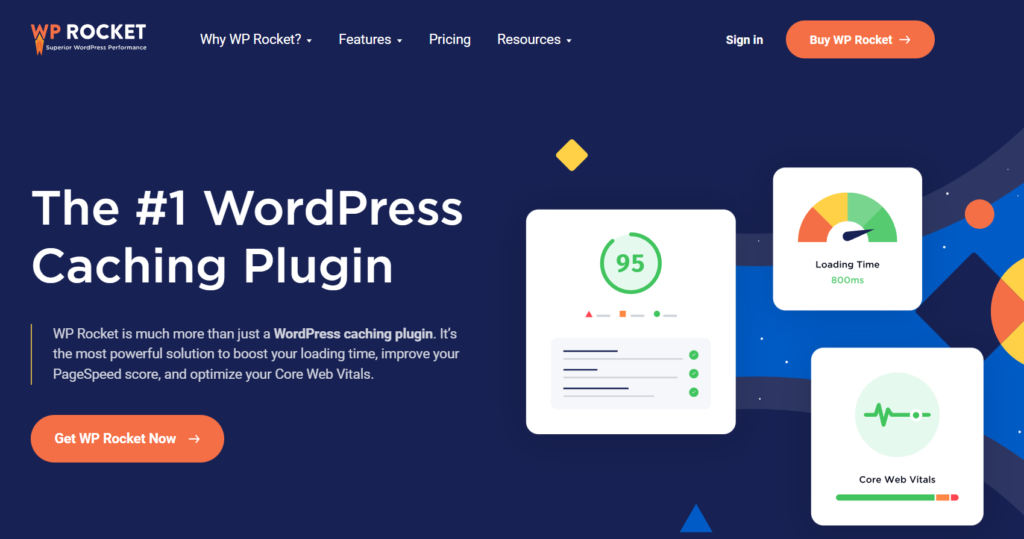 wp rocket - ปลั๊กอินลดขนาด WordPress ที่ดีที่สุด
