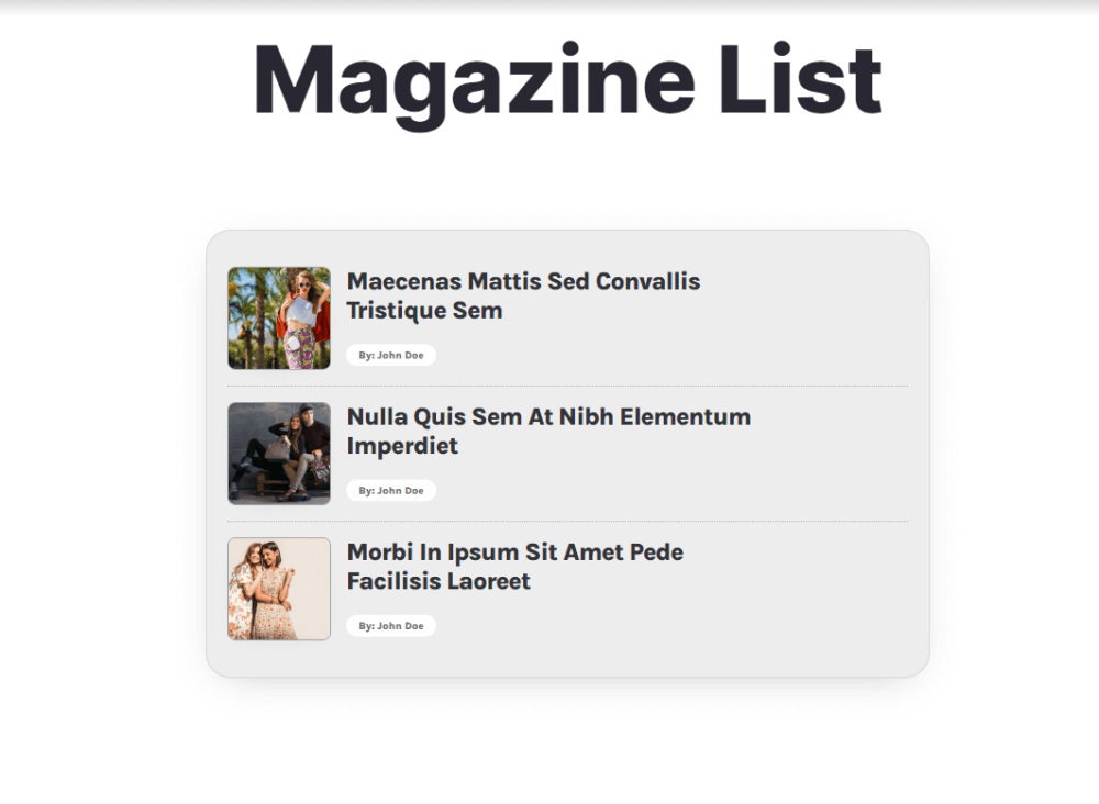 nuovi widget della rivista oceanwp per elementor in azione
