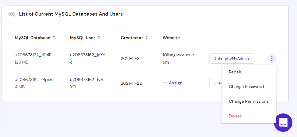изменить пароль пользователя mysql