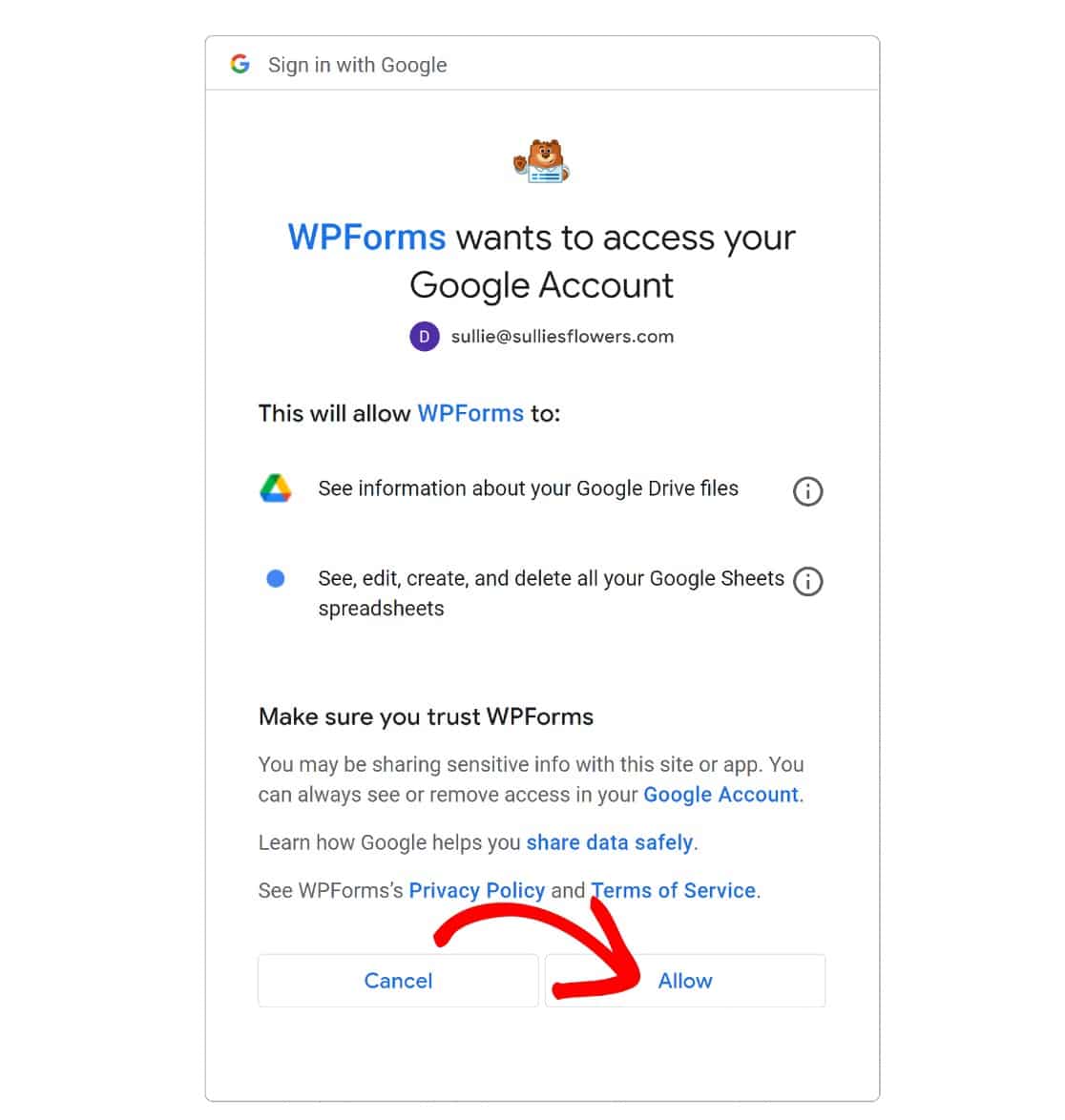 Google login