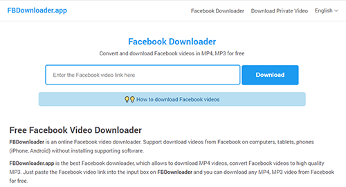 So speichern Sie Facebook-Videos auf dem iPhone: Lernen Sie die Methoden kennen 73 save facebook video to iphone with the online tool fbdownloader app