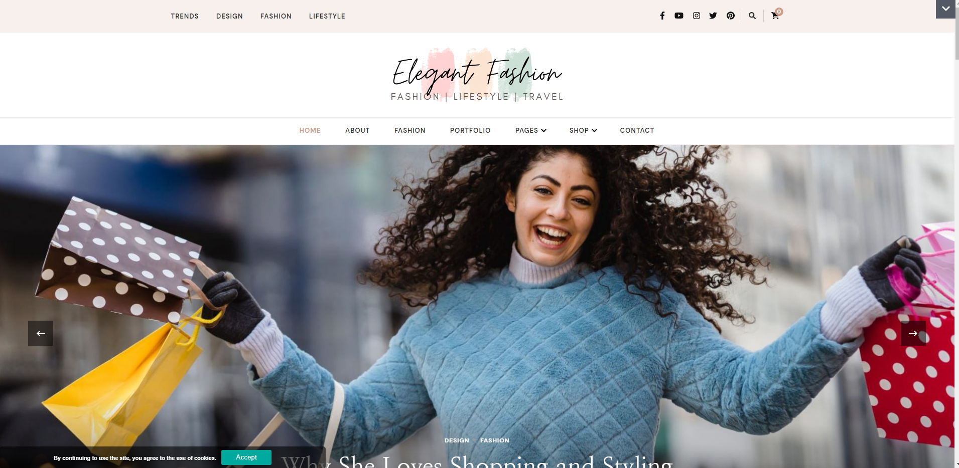 Fashion Elegan - tema blog WordPress gratis