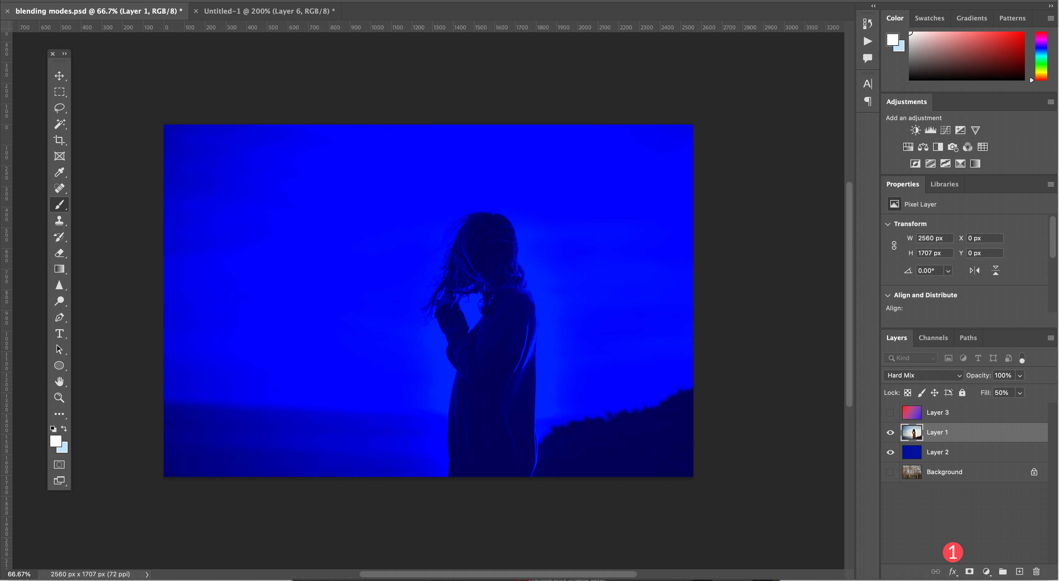 Panel lapisan Photoshop FX