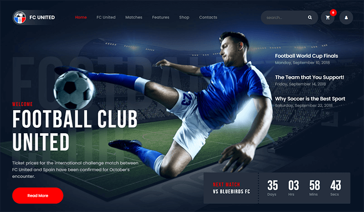 축구 클럽 및 축구 2022를 위한 9개 이상의 최고의 WordPress 테마 7 WordPress themes for football clubs and soccer