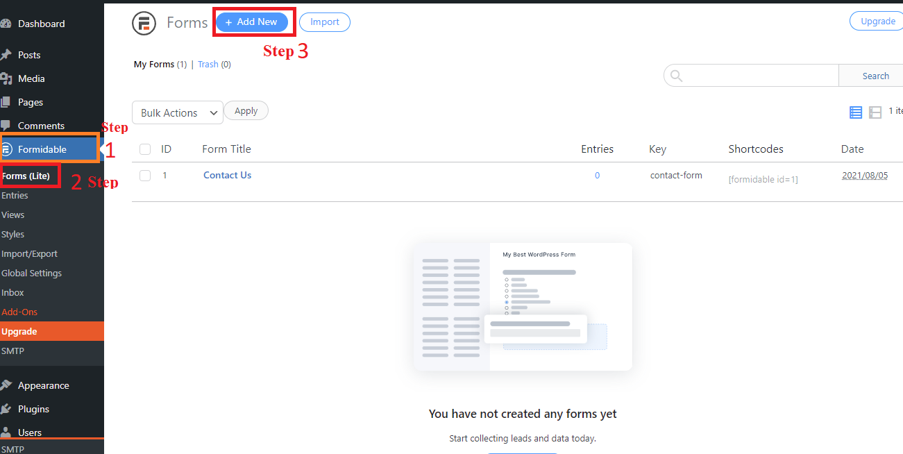 Создайте контактную форму в Wordpress 13