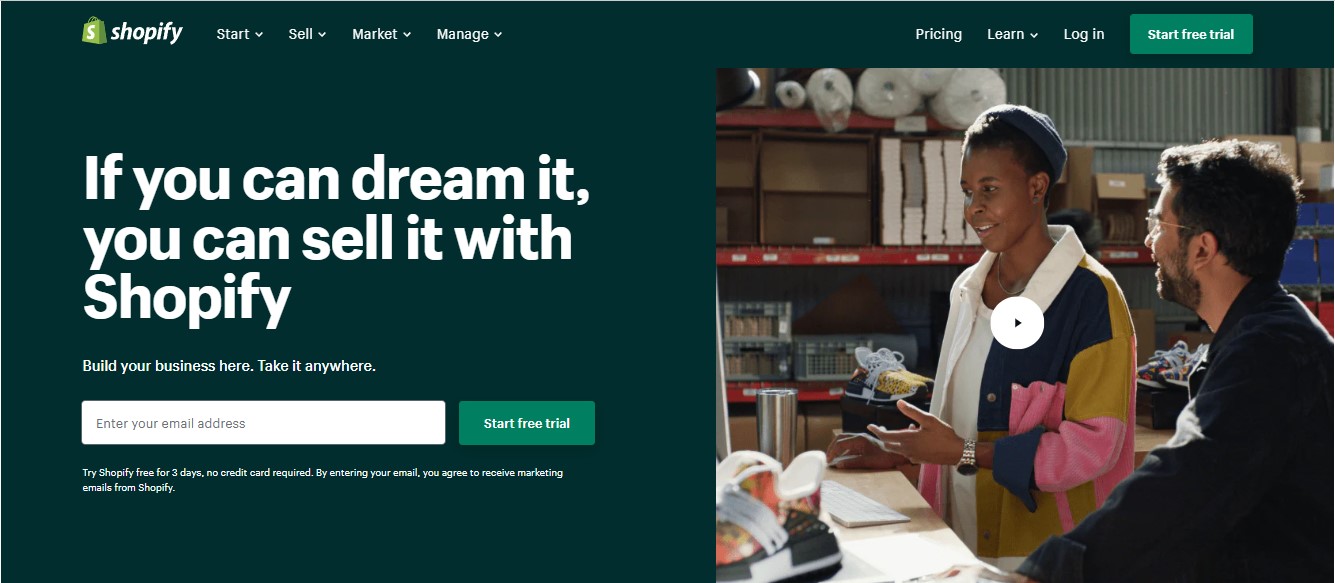 Cos'è un negozio Shopify? Il miglior tutorial del 2022 73 sign up for shopify