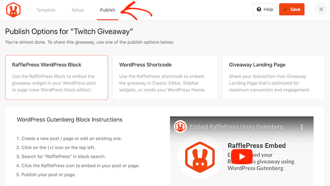 WordPress を使用して Twitch プレゼントを公開する方法