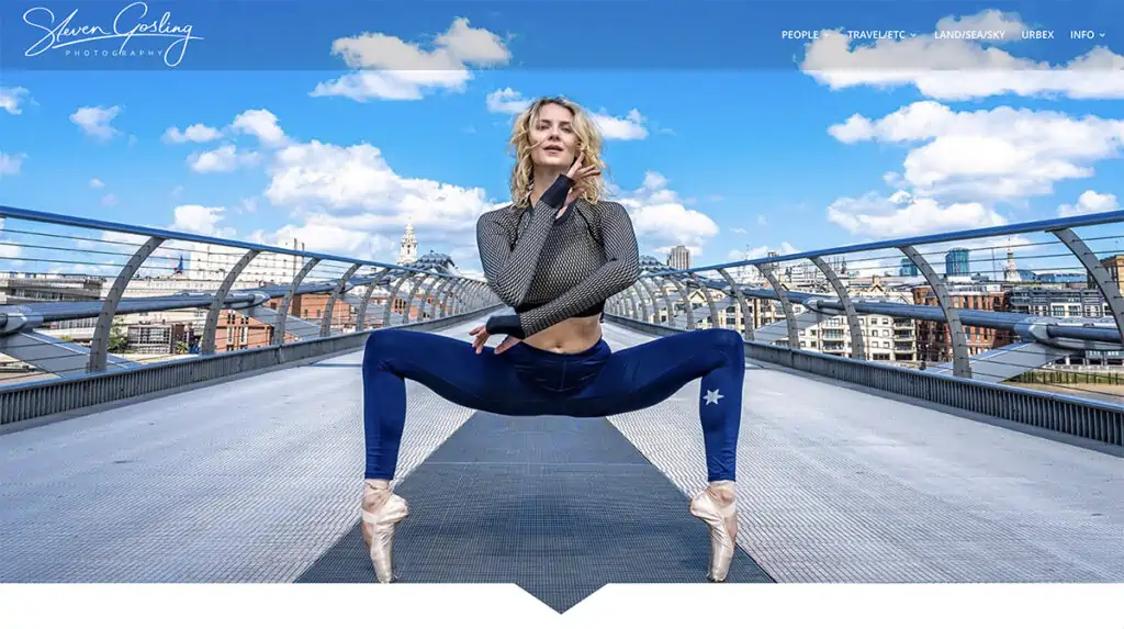 Steven Gosling ist ein professioneller Fotograf, der auch ein Webdesign-Geschäft betreibt.