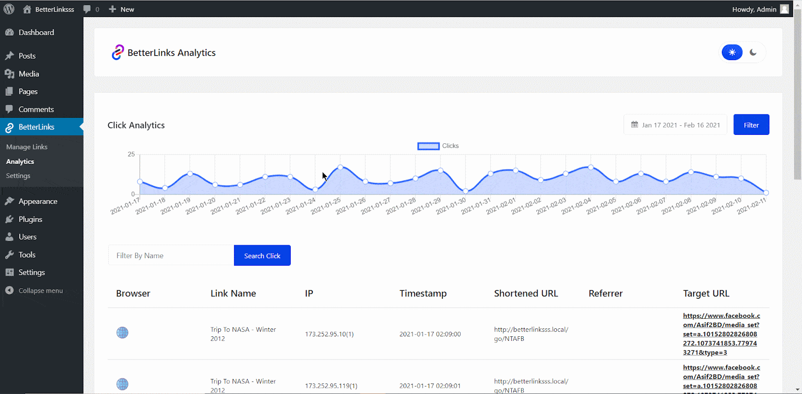 Śledź linki partnerskie Track Affiliate Links