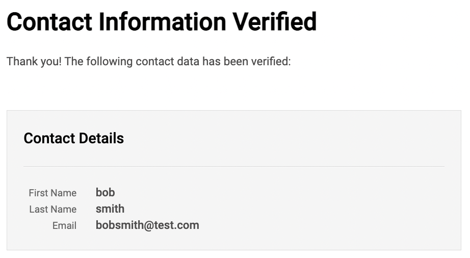 Konfirmasi verifikasi.