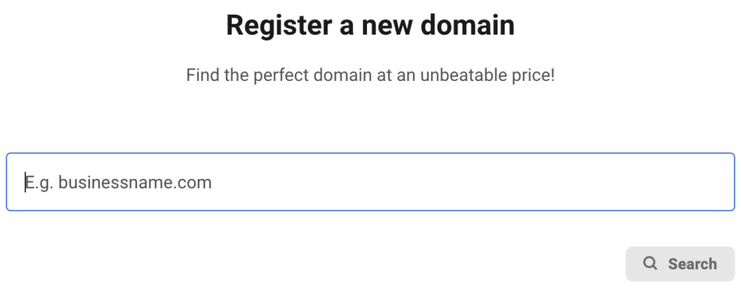 Di mana Anda mendaftarkan domain baru.