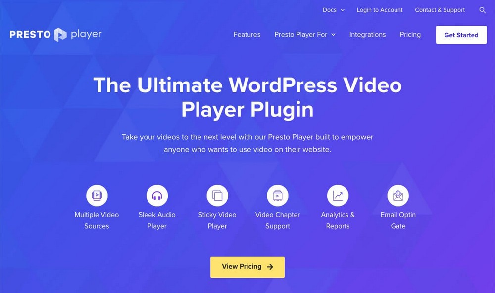 Beranda Presto Player