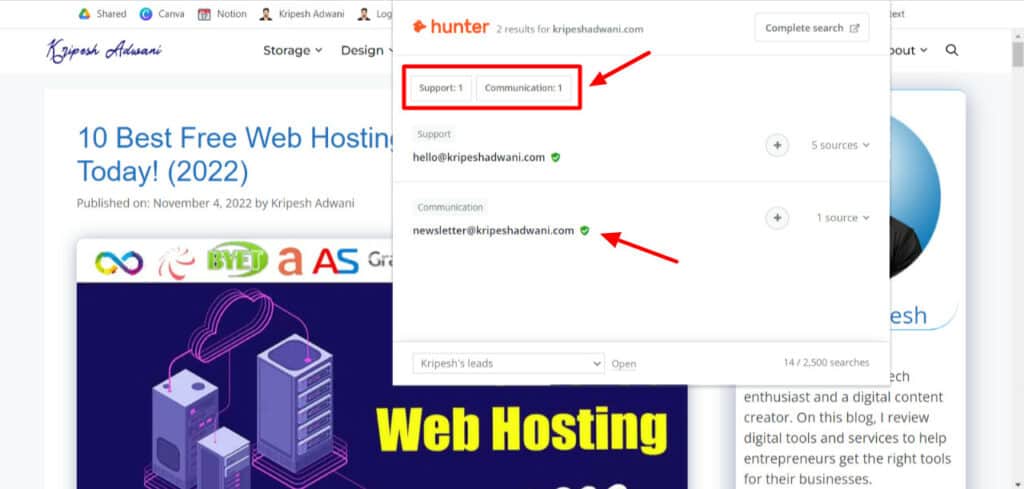 Rozszerzenie Hunter Chrome