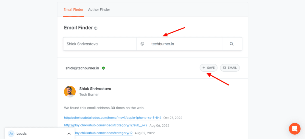 Wyszukiwarka e-maili Hunter