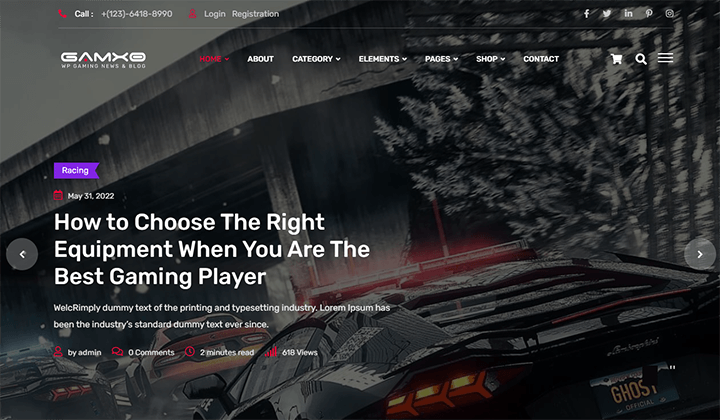 9+ migliori temi WordPress per giochi per siti di riviste, blog e recensioni 7 Gaming WordPress Themes