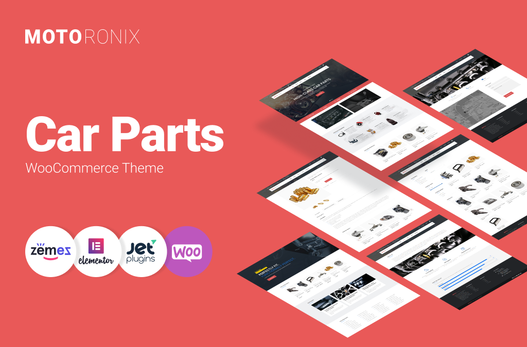Motoronix - Car-Parts-Elementor-WooCommerce-主題