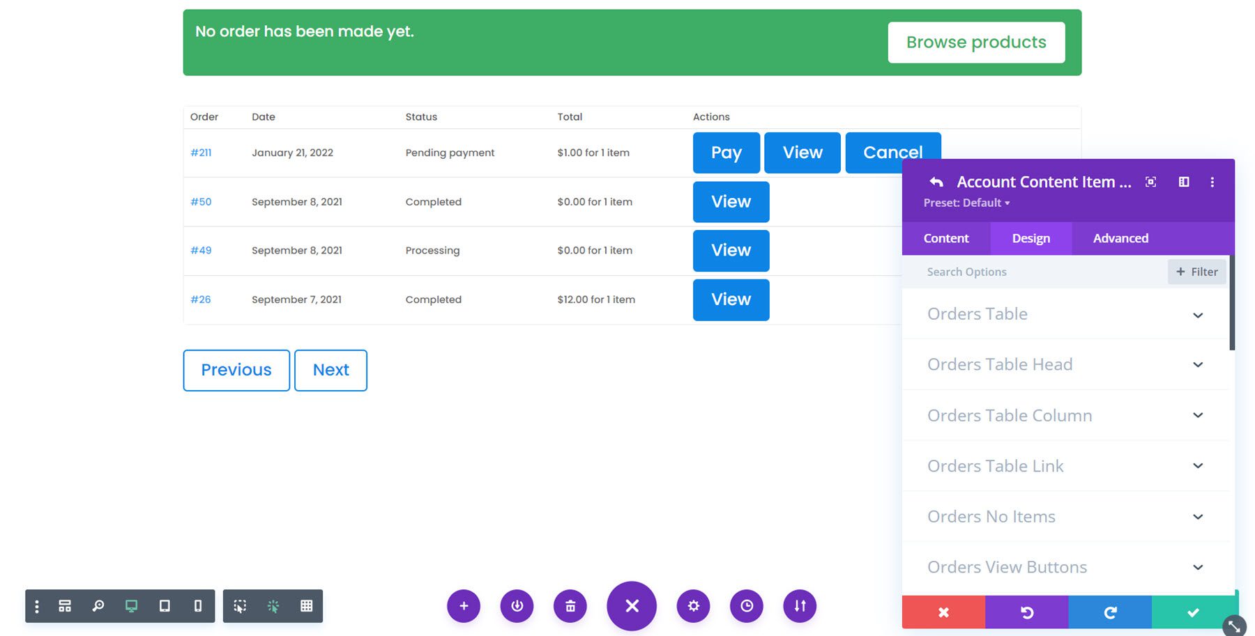 Divi 插件突出顯示 Divi Shop Builder 訂單