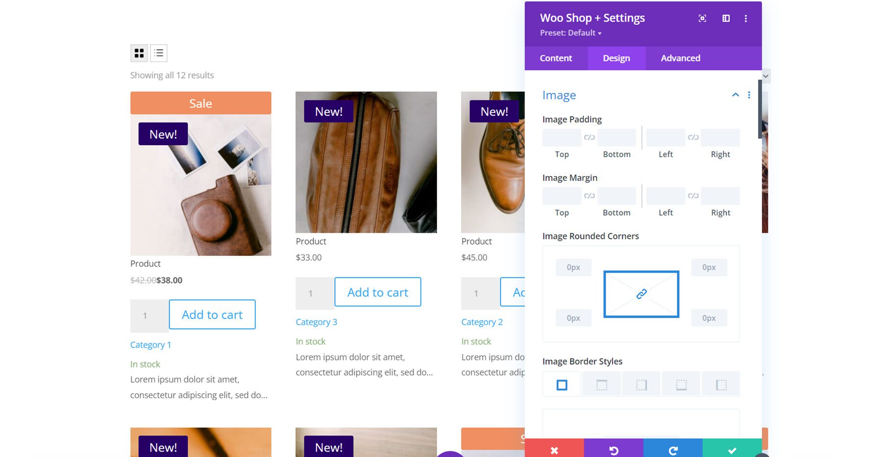 Divi 插件突出顯示 Divi Shop Builder 圖像