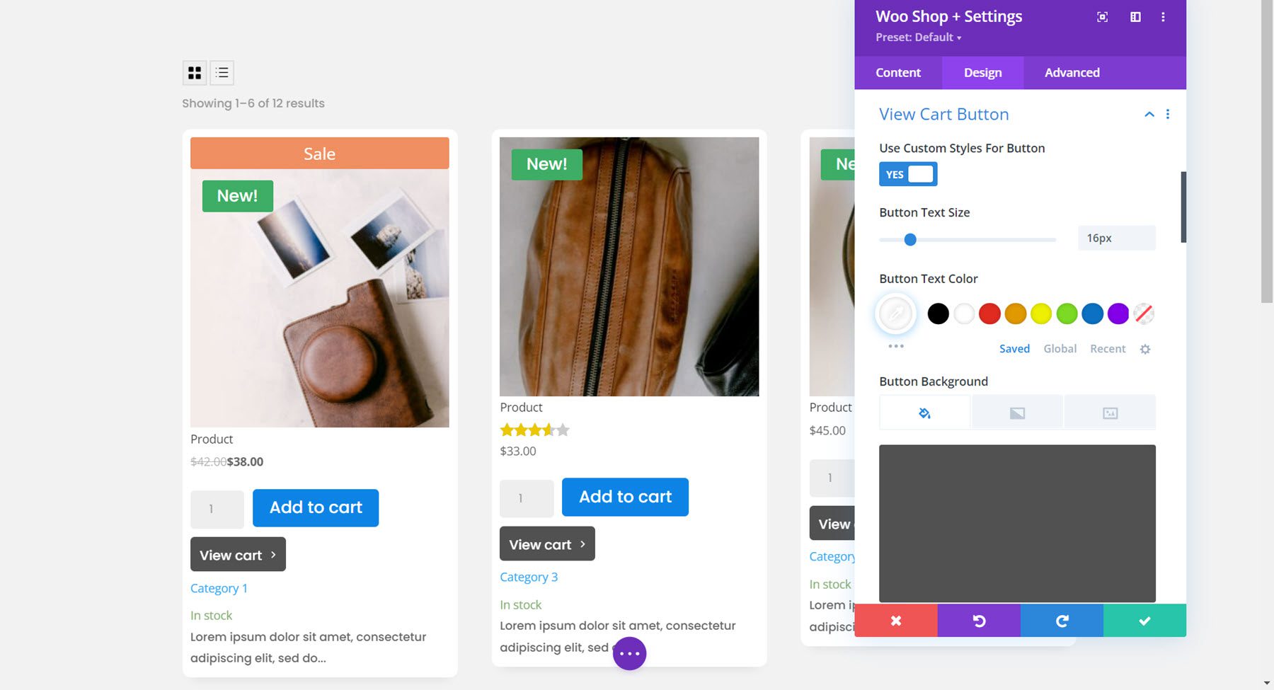 Divi 插件突出顯示 Divi Shop Builder 查看購物車