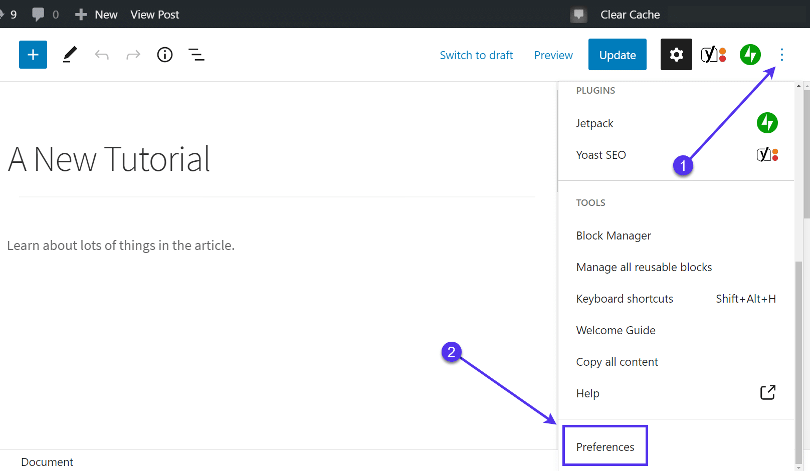 pda-preferences-option-wordpress