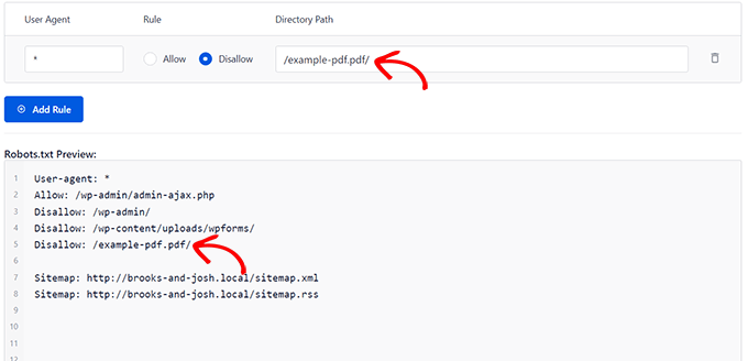 Un exemple pour un PDF spécifique que vous souhaitez masquer