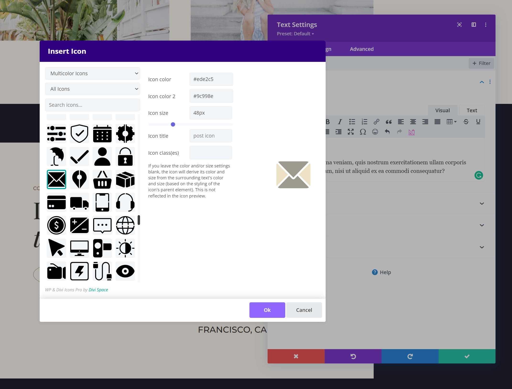 Учебное пособие по WP и Divi Icons Pro