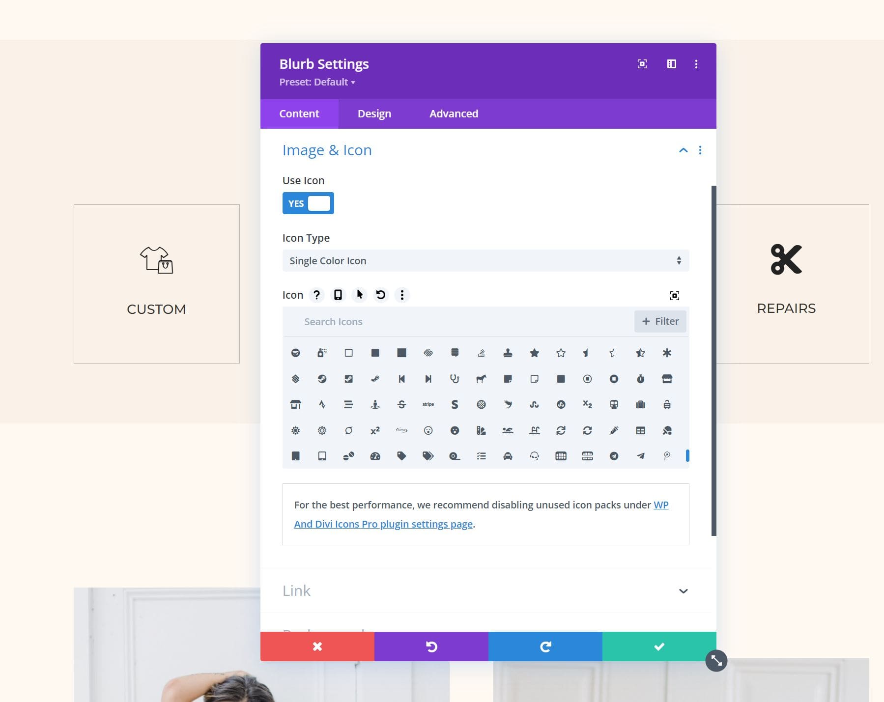 Учебное пособие по WP и Divi Icons Pro