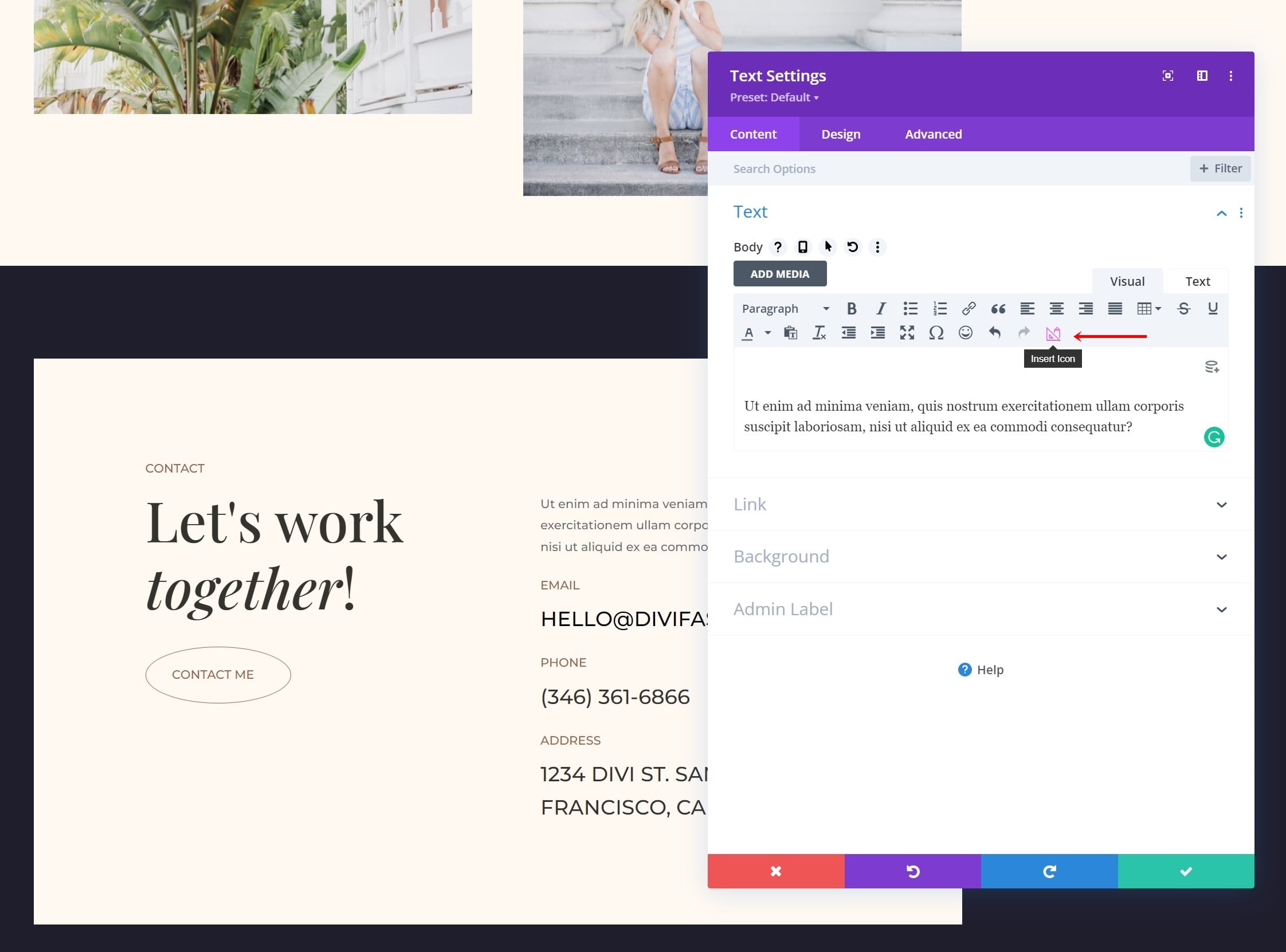 Учебное пособие по WP и Divi Icons Pro