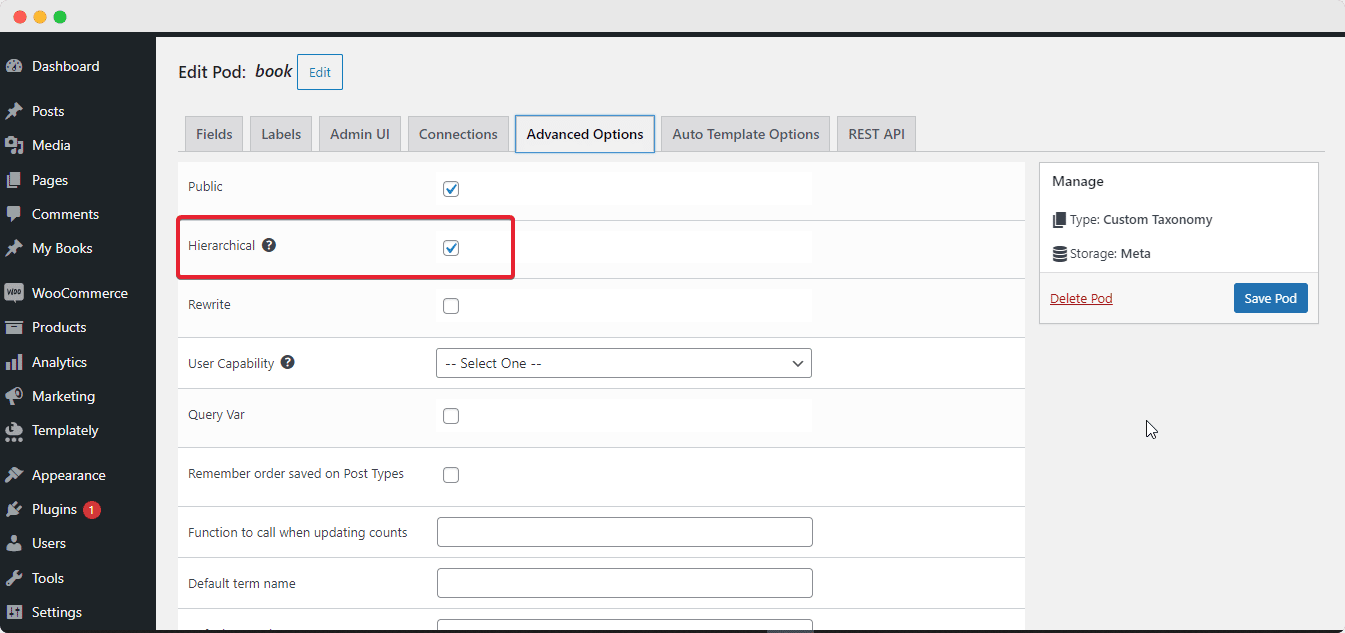 WordPress 사용자 정의 분류 WordPress Custom Taxonomies