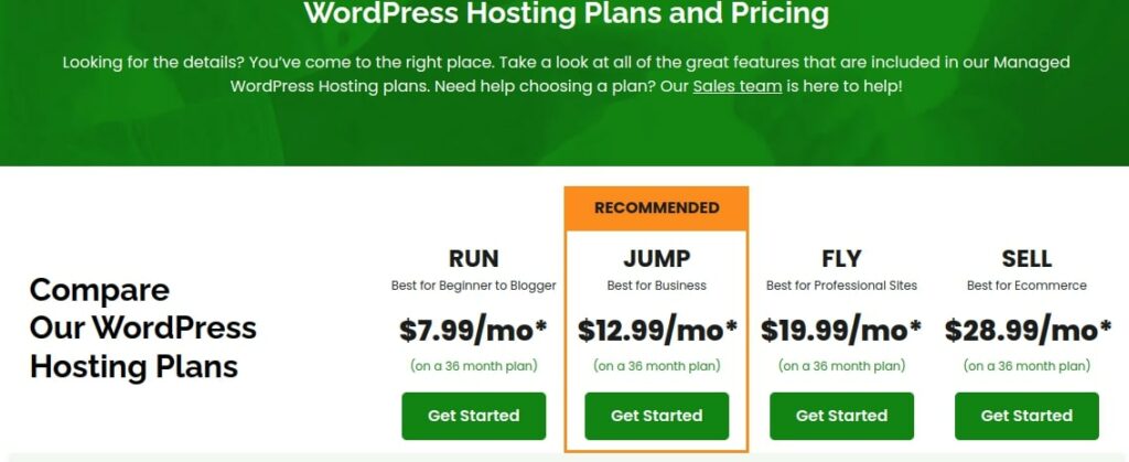 prix de l'hébergement infogéré wordpress