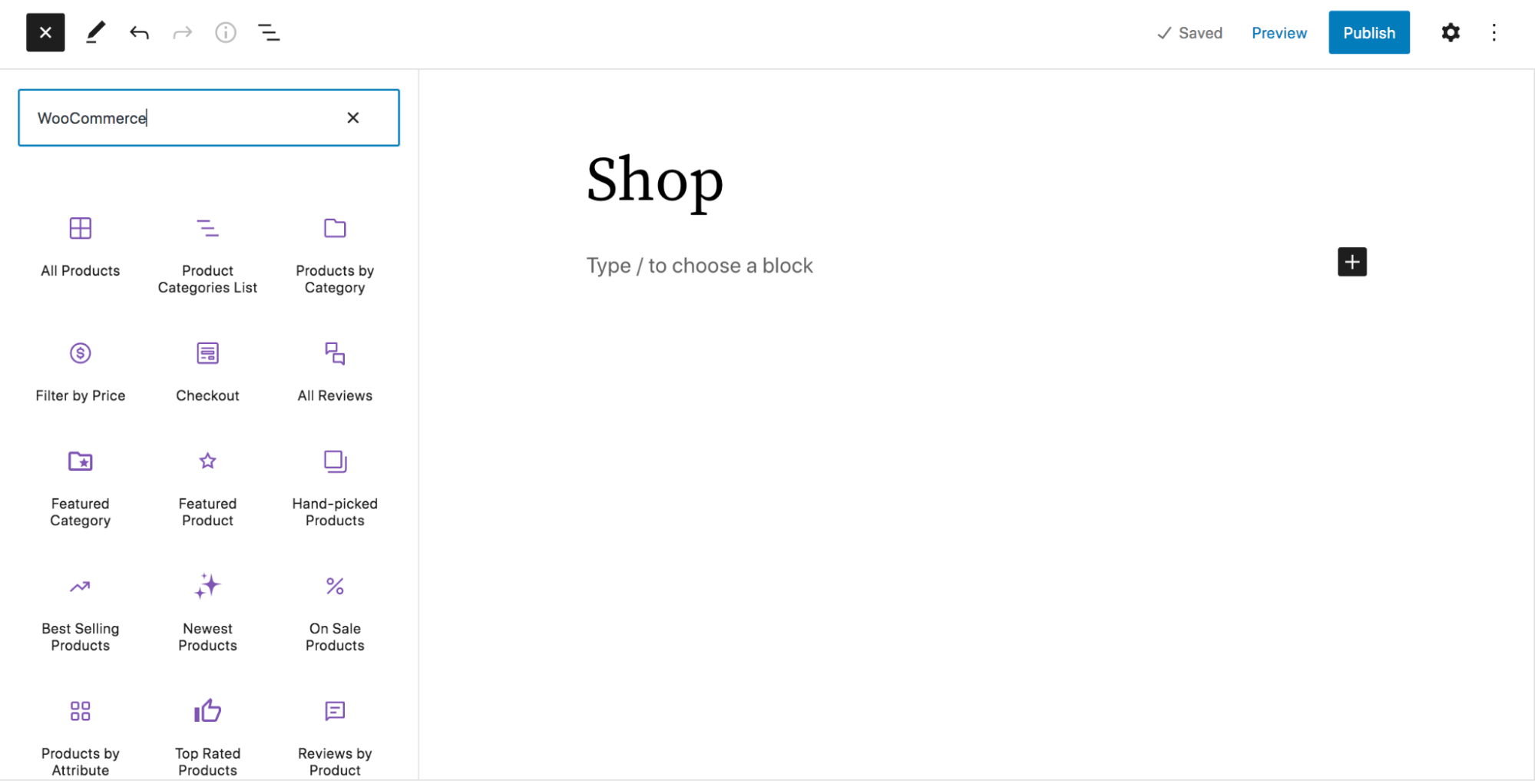 Bloques de WooCommerce en el editor de bloques