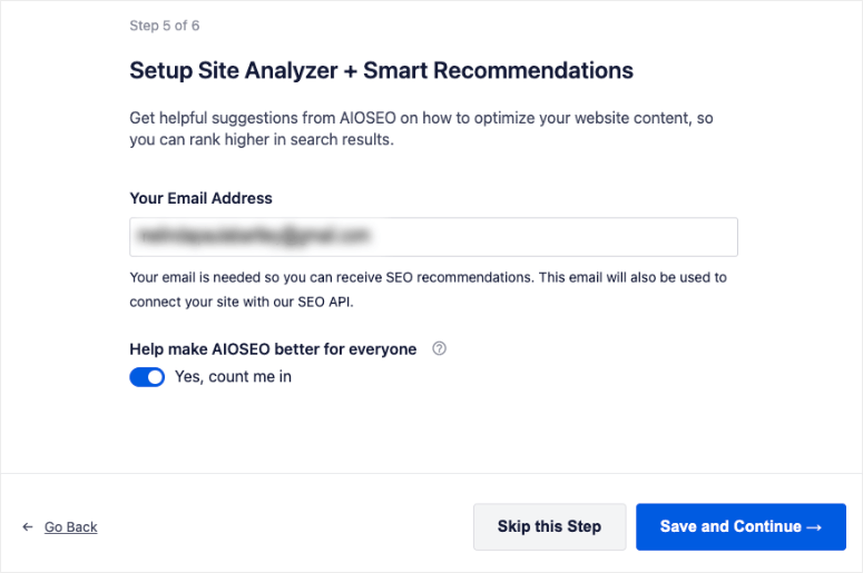aggiungi email in aioseo - IsItWP - Rilevatore di temi WordPress gratuito add email in aioseo