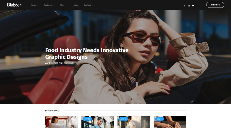 7 Template Blog WordPress Terbaik 13 Blabber