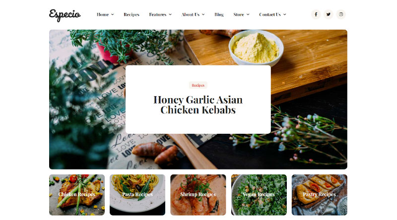 7 Template Blog WordPress Terbaik 15 Especio