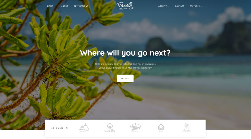 7 Template Blog WordPress Terbaik 14 Trawell